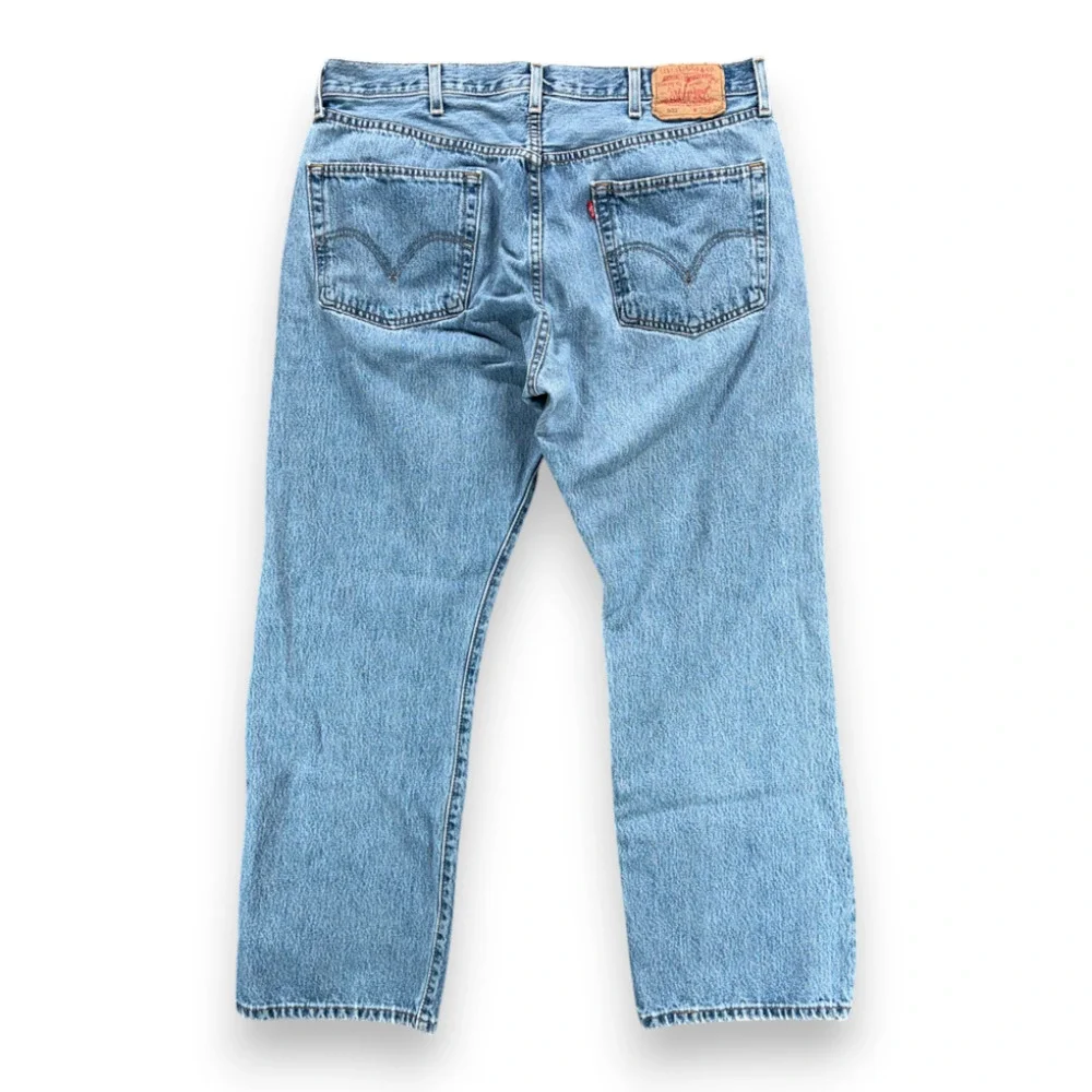 Vintage Levis 501 Jeans Mens 38x29 Blue Denim Regular Straight Button Fly Y2K